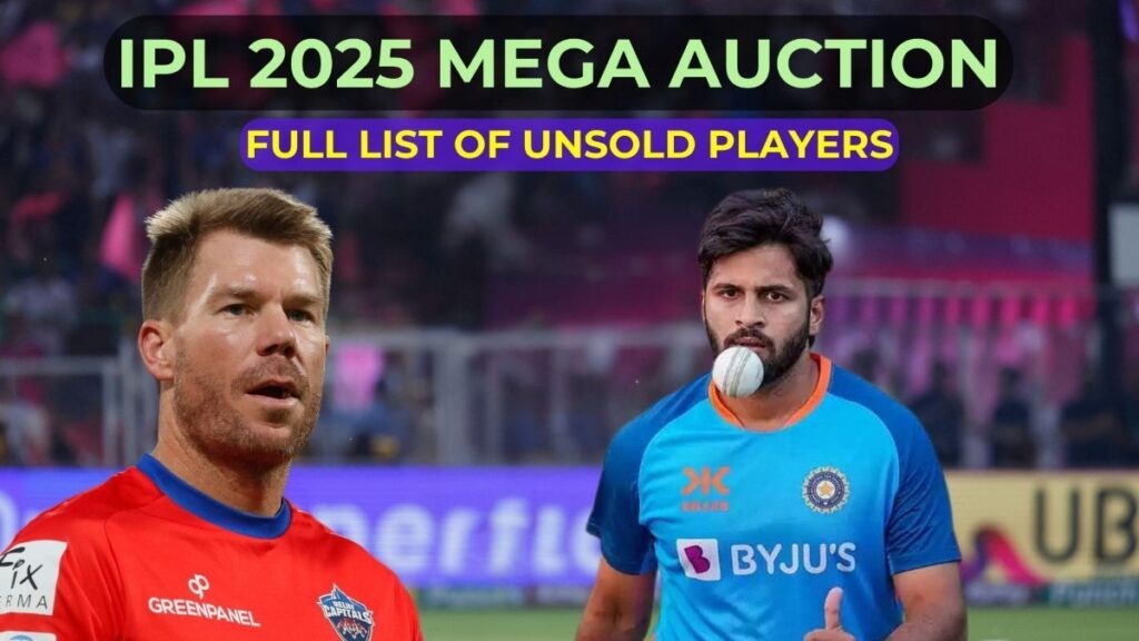 IPL Auction Unsold Star Players List 2025