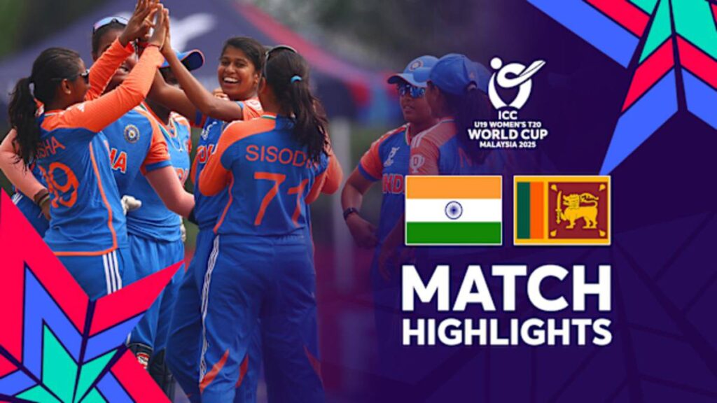 India vs Sri Lanka: ICC Women's U19 T20 World Cup 2025 Highlights